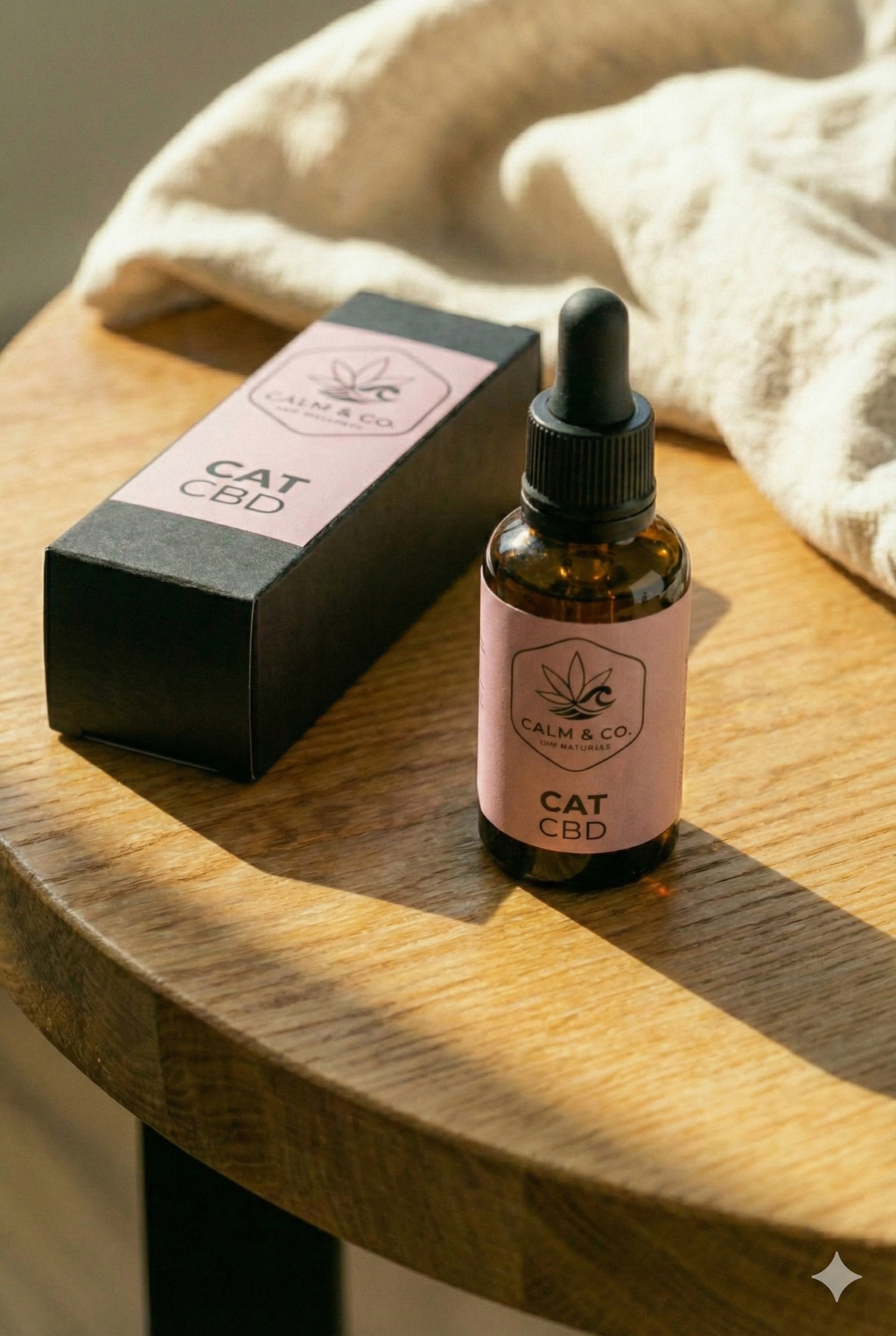 Premium Cat Calm THC Free CBD Oil Drops 10ml